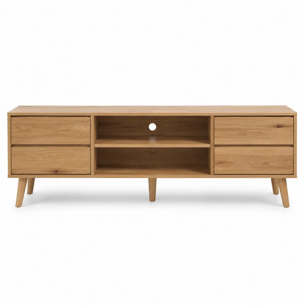 Szafka RTV z drewna dębowego 120x40x45 cm