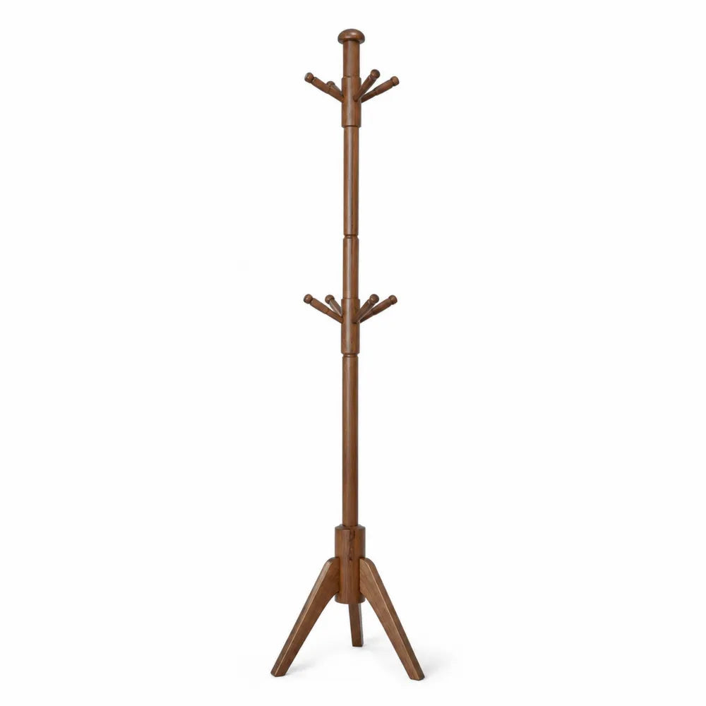 Wieszak stojący z drewna bukowego 175 cm