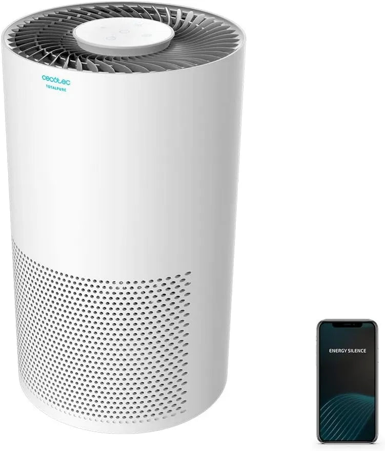 Cecotec oczyszczacz powietrza, 160 m³/h, timer, sterowanie dotykowe, sterowanie WiFi, zdalne sterowanie, 3 stopnie filtrowania, panel dotykowy