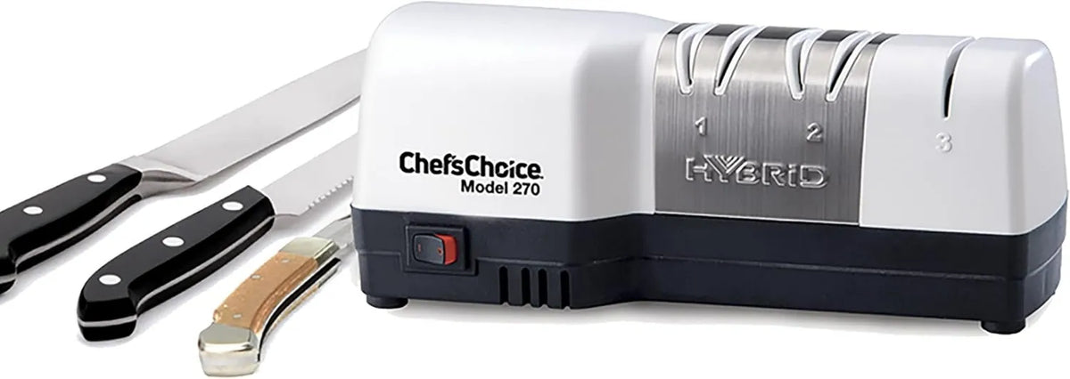 Chef's Choice, Wybór HONE Diamond Floor Hybrid Chef Knife Needler biały i szczotkowane stali nierdzewnej