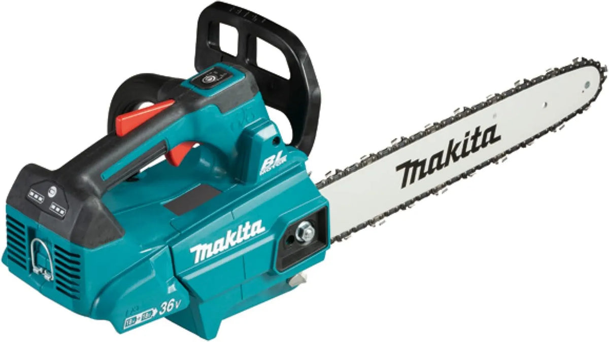 Makita DUC 356 pilarka łańcuchowa, 35 cm, 2 x 18, silnik bezszczotkowy, zasilanie akumulatorowe, ZB akumulatorowa piła łańcuchowa 36 V
