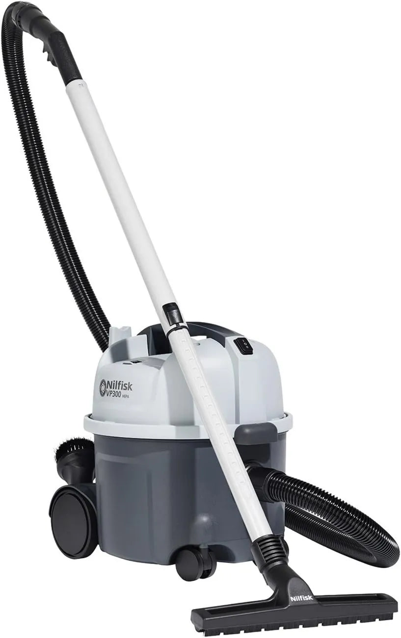 Nilfisk VP300 EU1 odkurzacz, 400 W, 5,2 kg, filtr HEPA, Odkurzacz przemysłowy HEPA, ilość powietrza: 32/25 l/s, odkurzacz na sucho