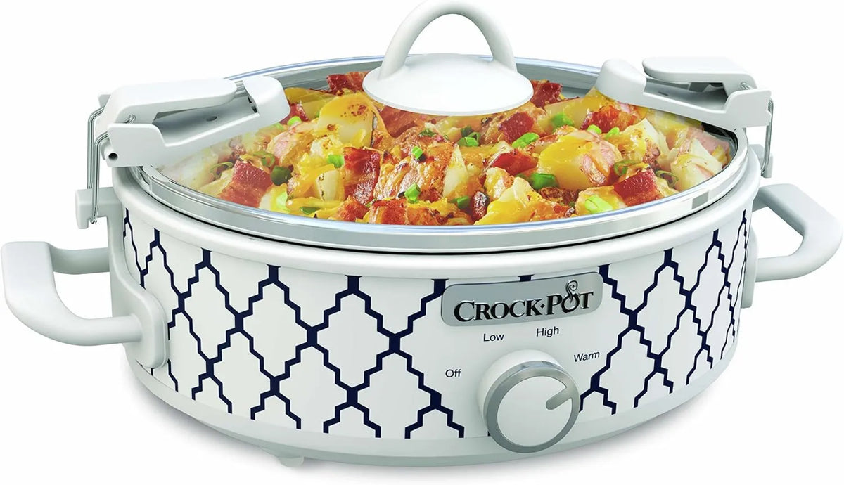 CROCK-POT, SCCPCCM250- BT biały / niebieski Crock- Pot, Mini garnek do symulacji 2, 5 l SCCPCCM250-BT