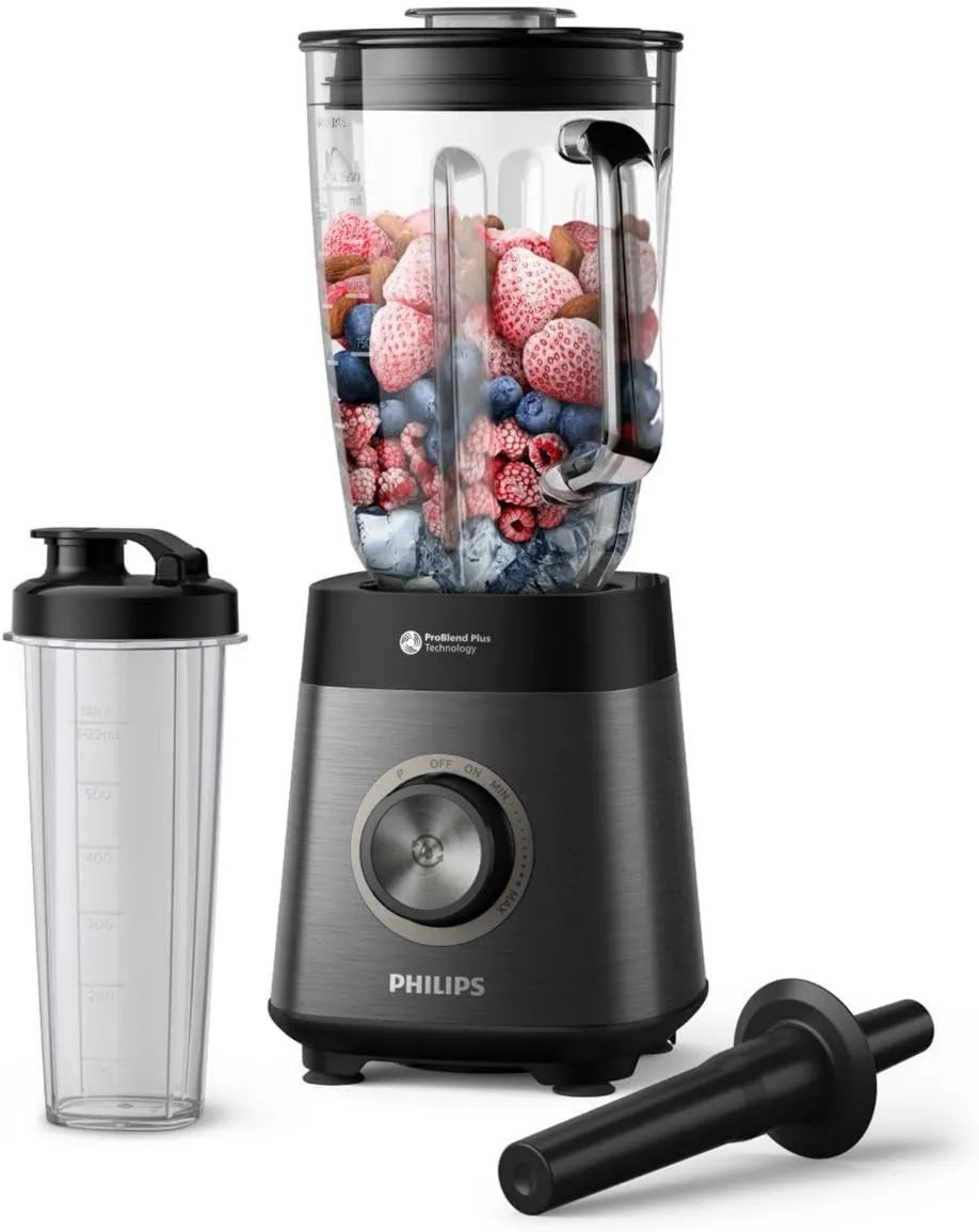 PHILIPS blender kielichowy, HR3041 / 00 Blender, 2 l, 1200 W, IPS slab, 1, 5 l pojemność użytkowa, 2 l + gwasz, 5 l HR3041/00