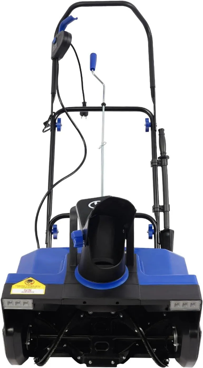 Dmuchawa, 2400 W, 33 cm, 7,6 m, zasilanie akumulatorowe, Odśnieżarka akumulatorowa 2400 W, elektryczna odśnieżarka z kółkami