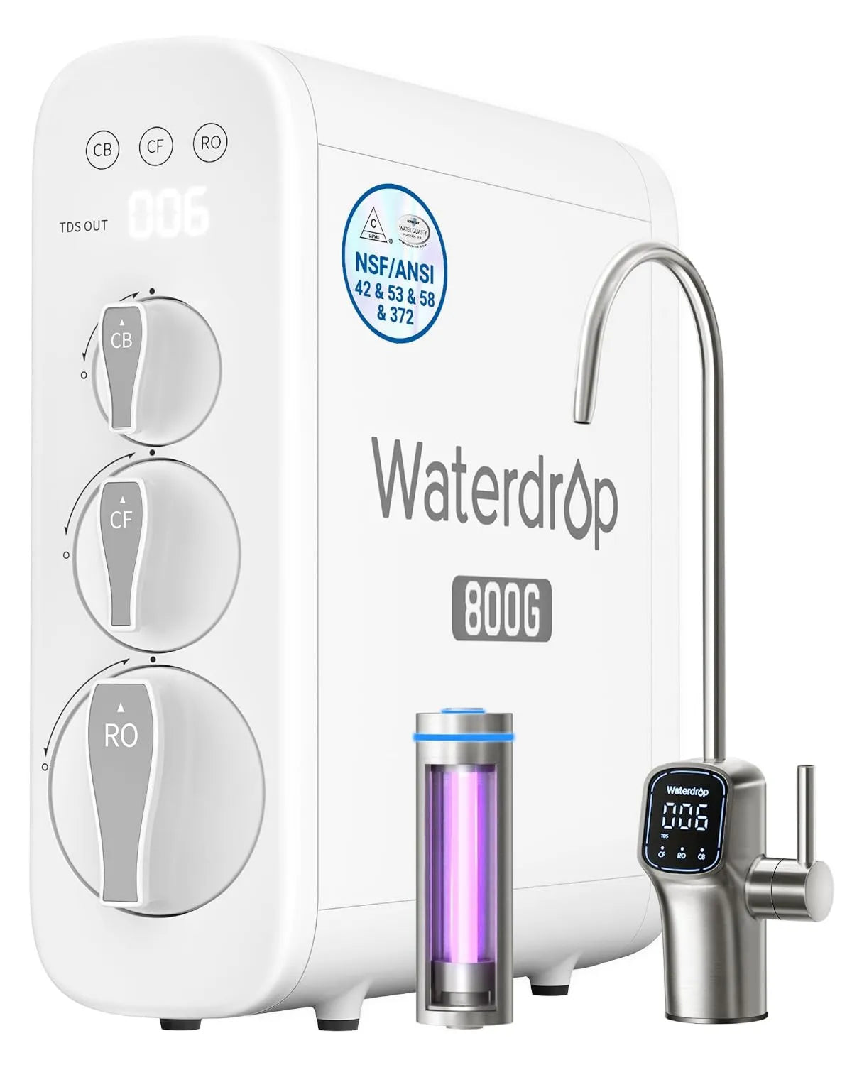 Waterdrop, Osmometr odwrotny G3P800, 800 GPD Rapid Flow