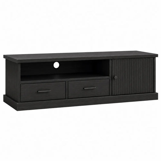 Szafka RTV z płyty MDF w kolorze czarnym 150x40x45 cm