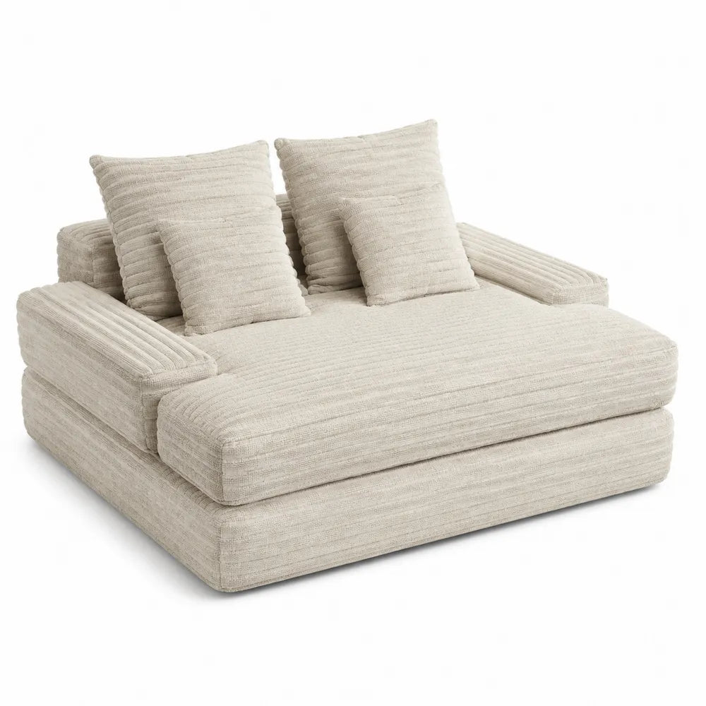 Sofa z poliestru z poduszkami