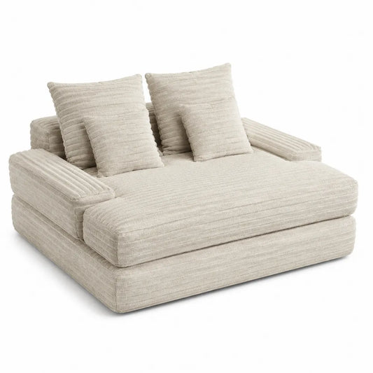 Sofa z poliestru z poduszkami