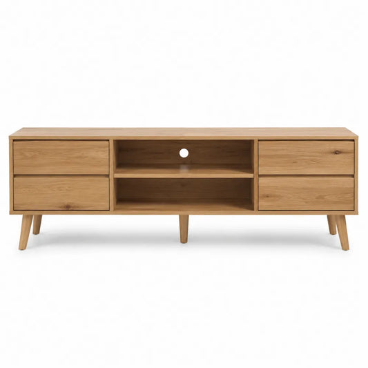 Szafka RTV z drewna dębowego 120x40x45 cm
