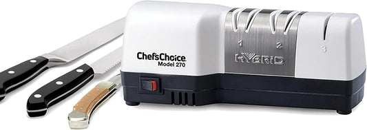 Chef's Choice, Wybór HONE Diamond Floor Hybrid Chef Knife Needler biały i szczotkowane stali nierdzewnej