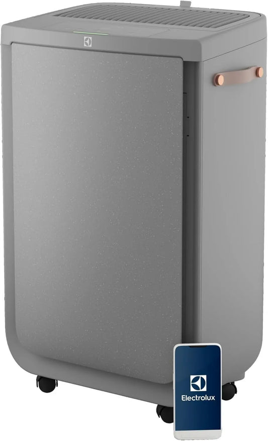 Electrolux oczyszczacz powietrza, 73 m² EPU72571UG, WiFi, Ciche, Szary, Filtracja powietrza Czystego HEPA w 4 krokach, Czysty Multi 700, 73 m² Max, Funkcja