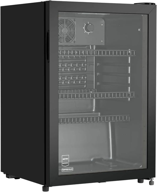 METRO Professional minilodówka, METRO profesjonalny Lodówka GSC2125B, 118 l, 54, 5 x 54 x 84 cm, czarna, METRO Profesjonalna lodówka napojami GSC2125B, metal, szkło, chłodzenie statyczne