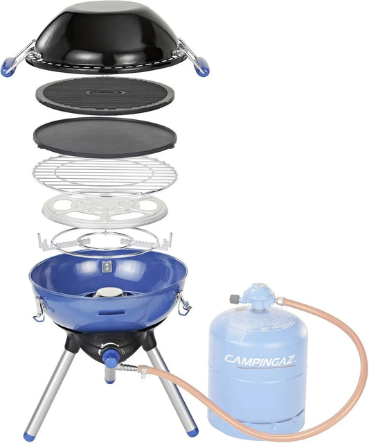 Płyta gazowa, 2000 W, 145 g, funkcja grilla, Campingaz Party Grill 400 All-in-One przenośny grill kempingowy, grillem i planchą
