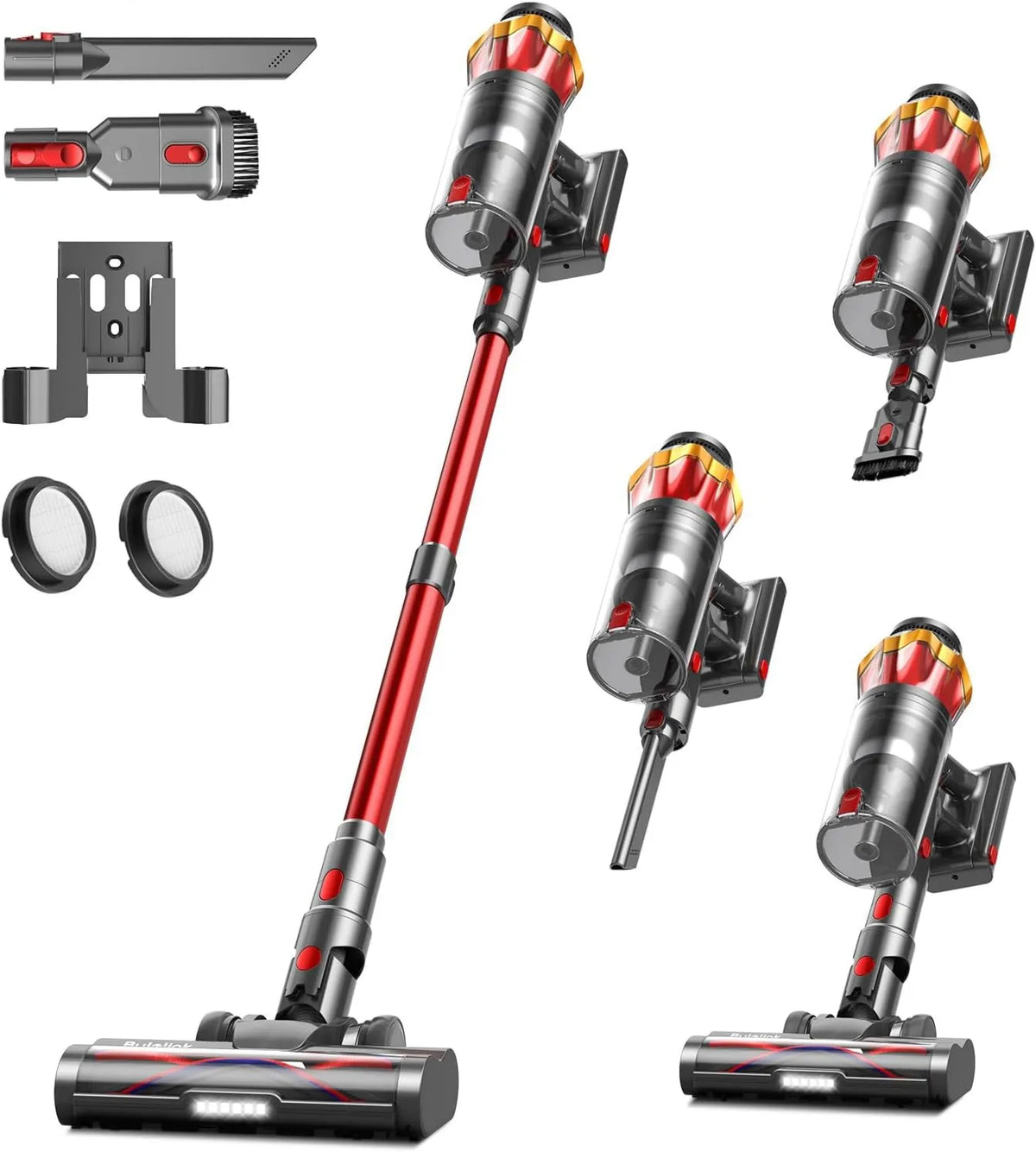 Bulelink odkurzacz pionowy, Odkurzacz 650 W / 55KPA 70min, 650 W, ssanie elektryczne, 650 W / 55KPA Odkurzacz Broom 70min 650 W/55KPA