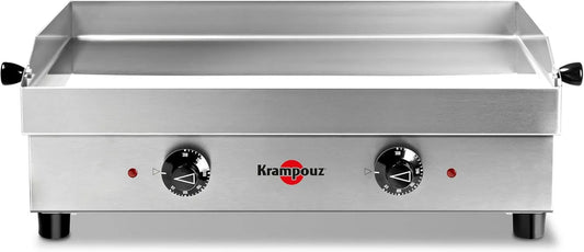 Krampouz, płyta grzewcza, 54 x 33 cm, 2 pola grzewcze, PFSB2AA-KR, 2 termostaty do 300°C, stal nierdzewna, 2500 W