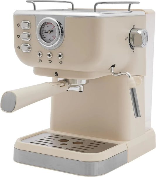 YNAADYH, Mech mleczny, emulgator mleka, 2 strefy temperatur, ekspres do kawy z 20 barów, ekspres do kawy z cappuccino