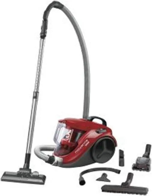 Rowenta odkurzacz tradycyjny, RO3798EA Odkurzacz, 750 W, czerwony, ssający agregat elektryczny, kompaktowy odkurzacz moc Cyclonic 750 W