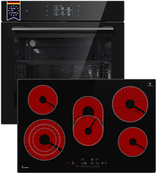 EB8017TFT CH7705RL piekarnik elektryczny, 60 cm, 77 cm, 8,7 kW, KKT KOLBE Autarkes zestaw kuchenek, piekarnik do zabudowy, płyta szklano-ceramiczna