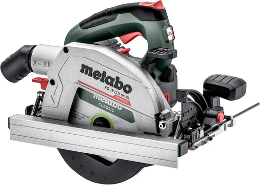 Metabo KS 18 LTX 66 pilarka tarczowa, zasilanie akumulatorowe, BL akumulatorowa ręczna piła tarczowa 18 V, metaBOX 340-611866840