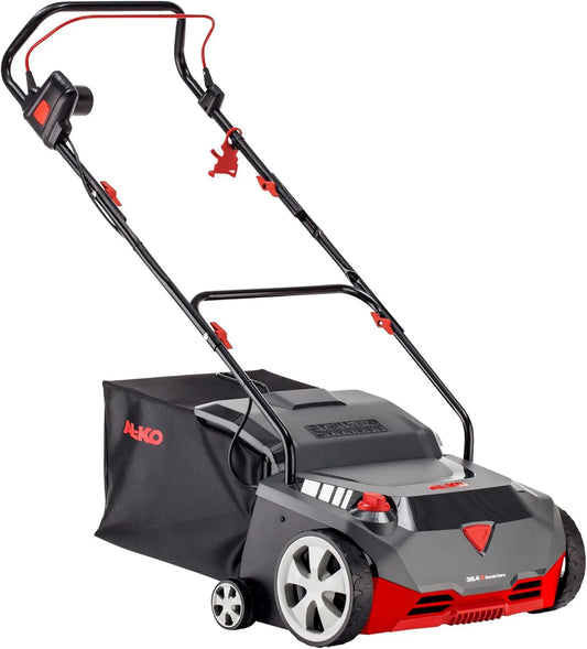 Wertykulator, 1400 W, 800 m², 38 cm, AL-KO Elektryczny wertykulator 38.4 E Combi Care, moc silnika 1400 W, szerokość robocza 38 cm