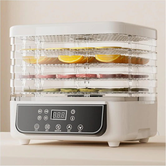 ALLILUYAA suszarka do żywności, 24h minutnik up, Stal nierdzewna materiał, Żywność i warzywa odwodnienie 6 Płyty, 360 ° powietrza Hot, mocny 450 W do szybkiego suszenia