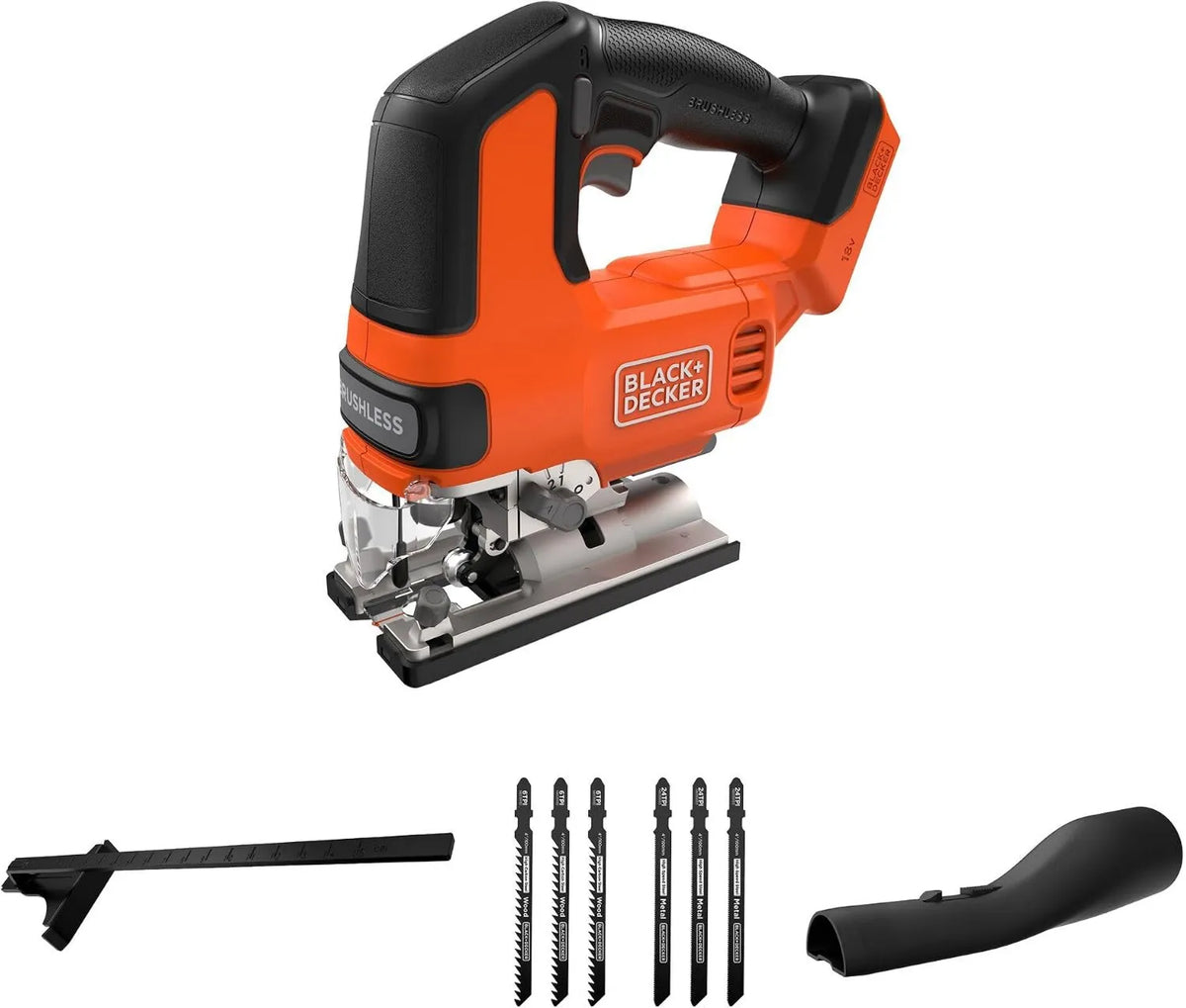 BLACK+DECKER, czarny+DECKER czarny+DECKER czarny+DECKER czarny+DECKER Czarny + Decker BLCJS78NZ- XJ bateria, 18 V, bezprzewodowy, czarny BLCJS78NZ-XJ