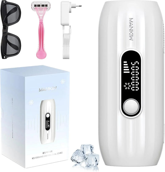 MANKIW depilator IPL, Aparatura do usuwania włosów, usuwanie włosów, 5 poziomów, do nog