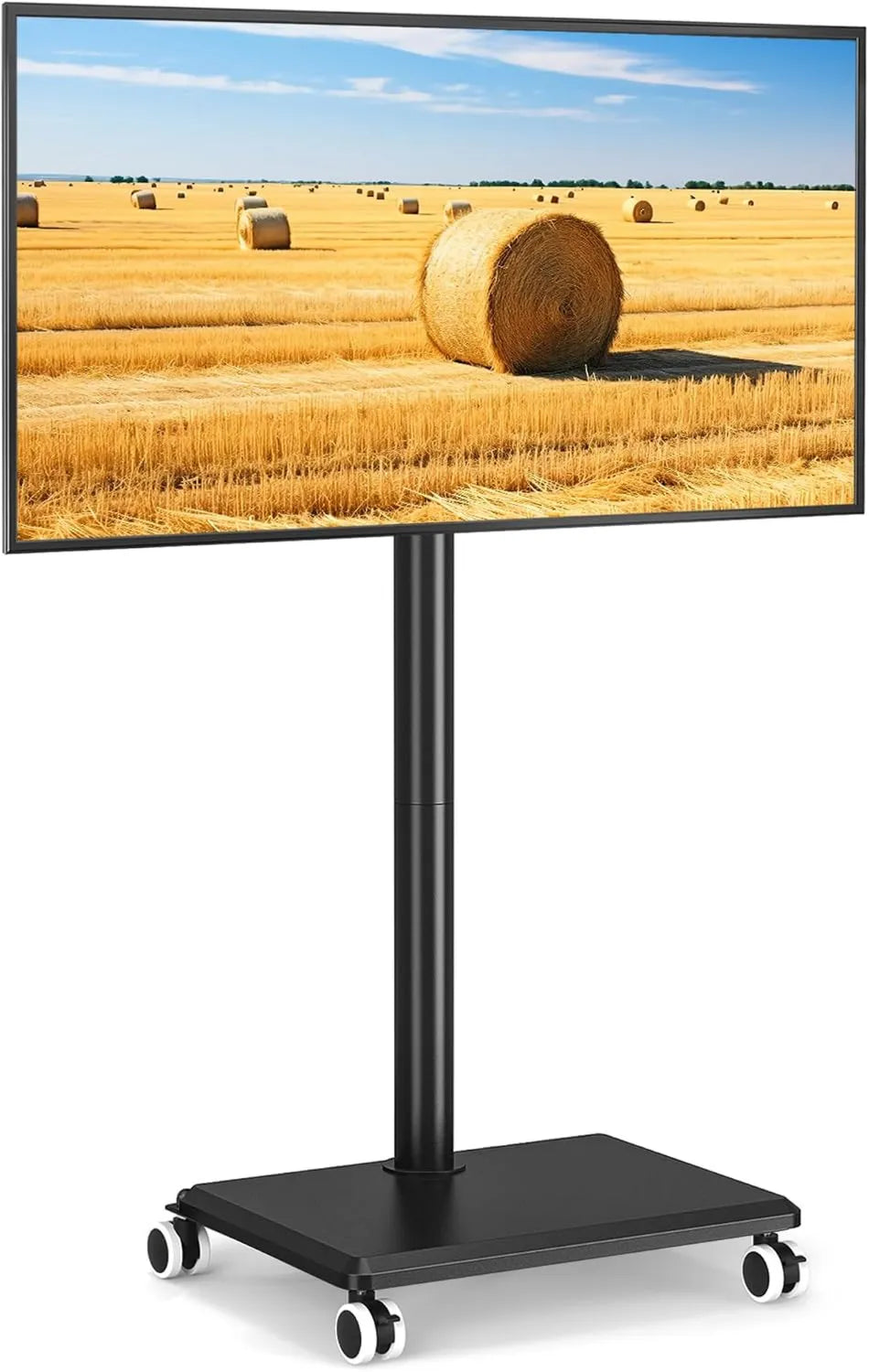 5Rcom, Szafka do telewizora, 60 cali, 400x400 mm, koła jezdne, czarne, obrotowe 70 ° regulowana wysokość, kółka do telewizorów