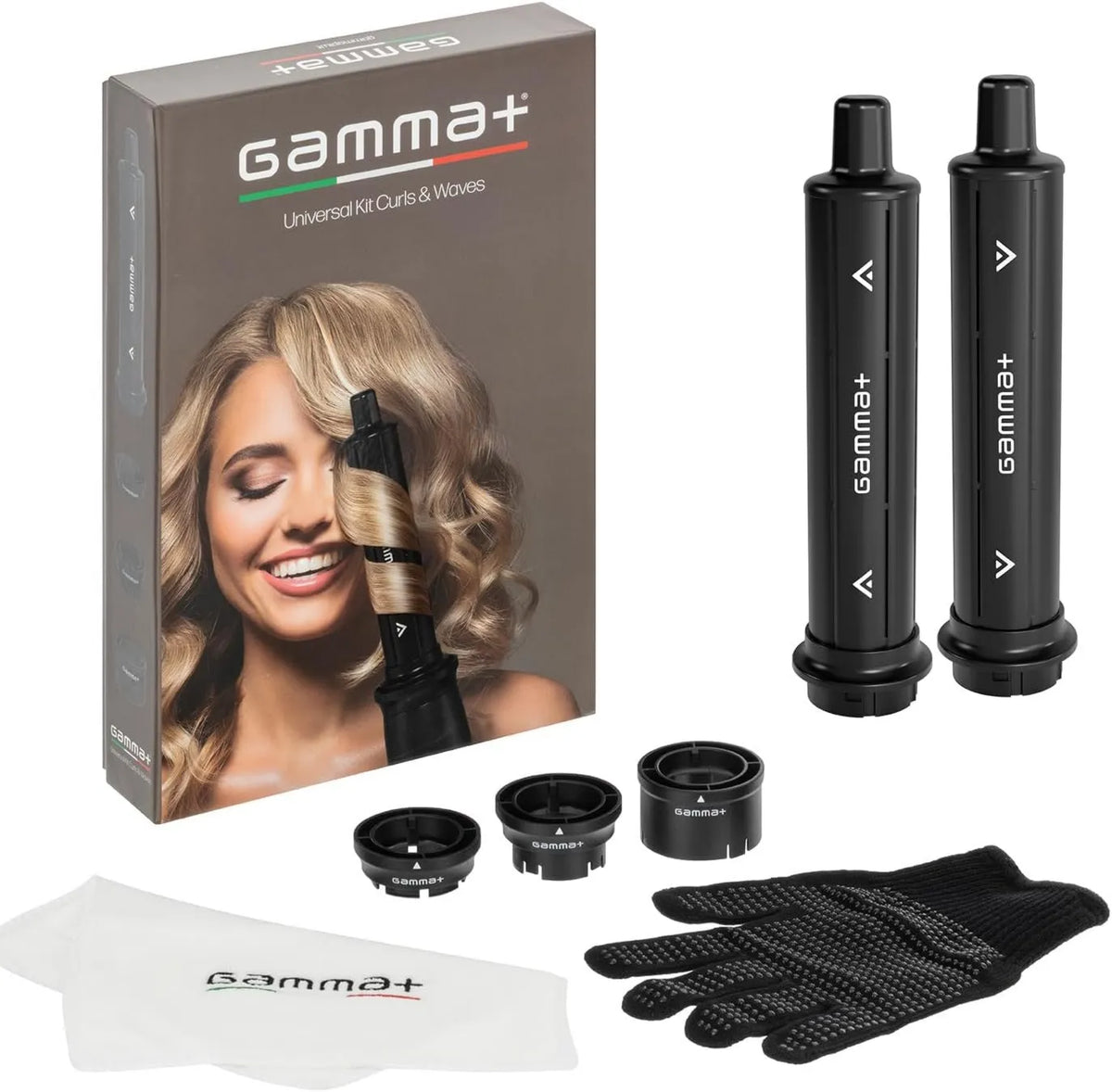 GAMMA+, Kompatybilny z suszarką do włosów Gamma +, do automatycznego buckle Gamma + loki i fale, 2 cylindry zapakowane w self- zapakowane do Buckles i
