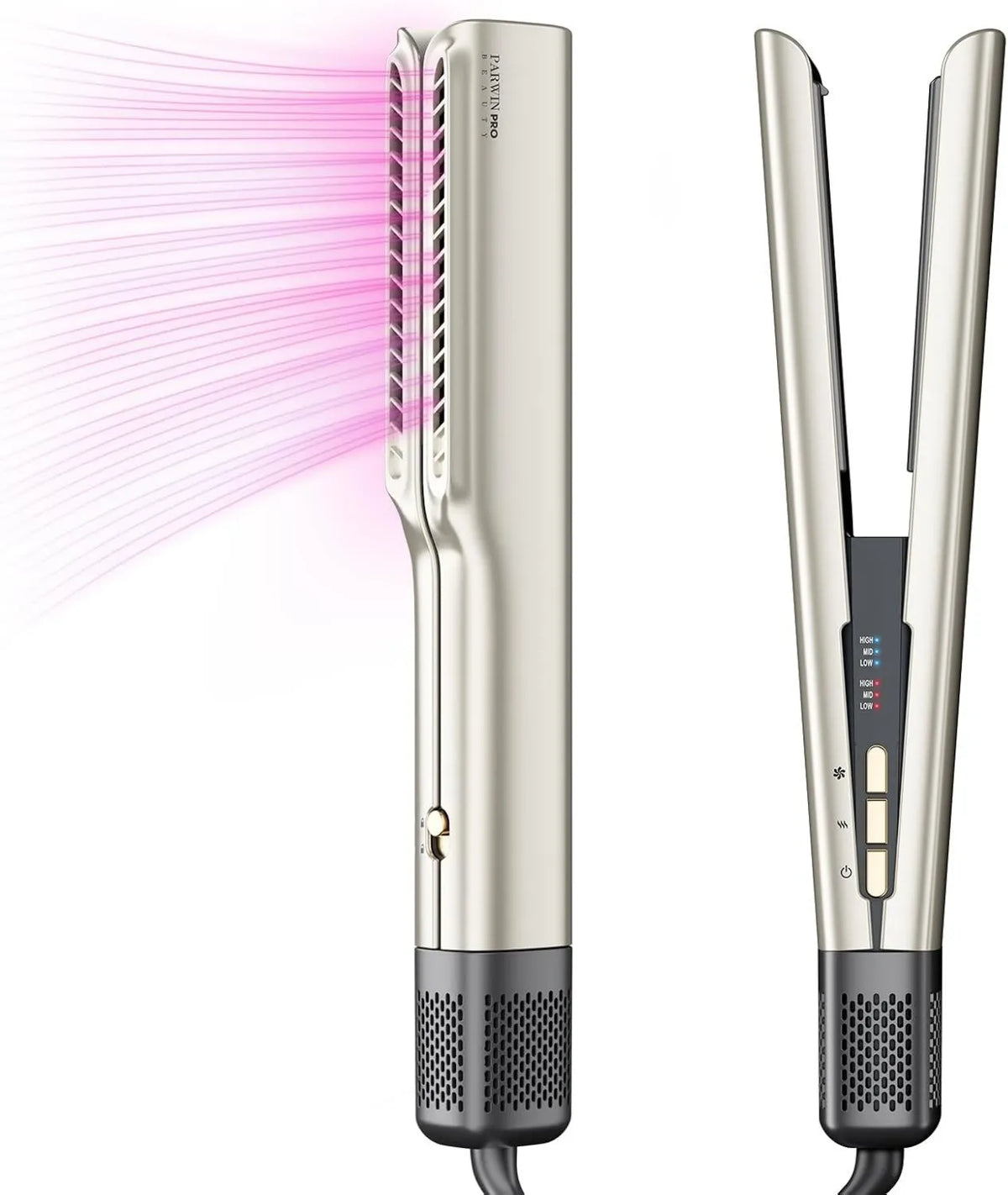 PARWIN PRO BEAUTY prostownica do włosów, 35- 75 cm, prostownica do żelaza, prostownica do prostowania żelaza, prostownica jonowa 35-75 cm