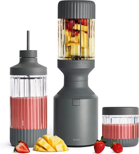 BEAST blender kielichowy, Mieszaniec, 1200 W, przenośny, stal nierdzewna, szary