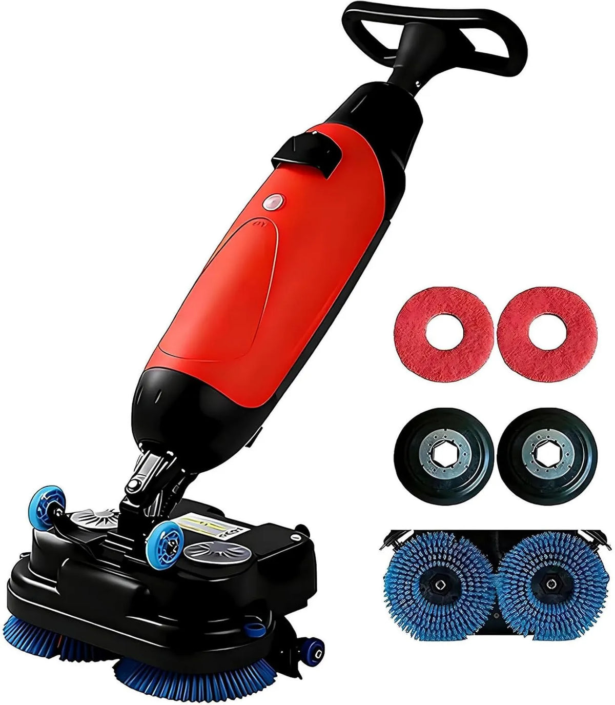 WEIMILOR, Bateria, 17 cali, 43 cm, bezprzewodowy, czerwony, automatyczna maszyna do podłogi Mini