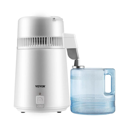 VEVOR, Maszyna do wody, 3, 8 l, 750 W, z tworzywa sztucznego, czysta destylacja wody 750 W z plastikowym pojemnikiem bez BPA