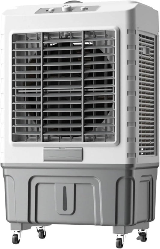WilkSxyc, Odświeżacz powietrza, 55 l, 150 W, 200 W, przenośny, na zewnątrz, 3 prędkości, 120 ° oscylacja, duży zbiornik, profesjonalny