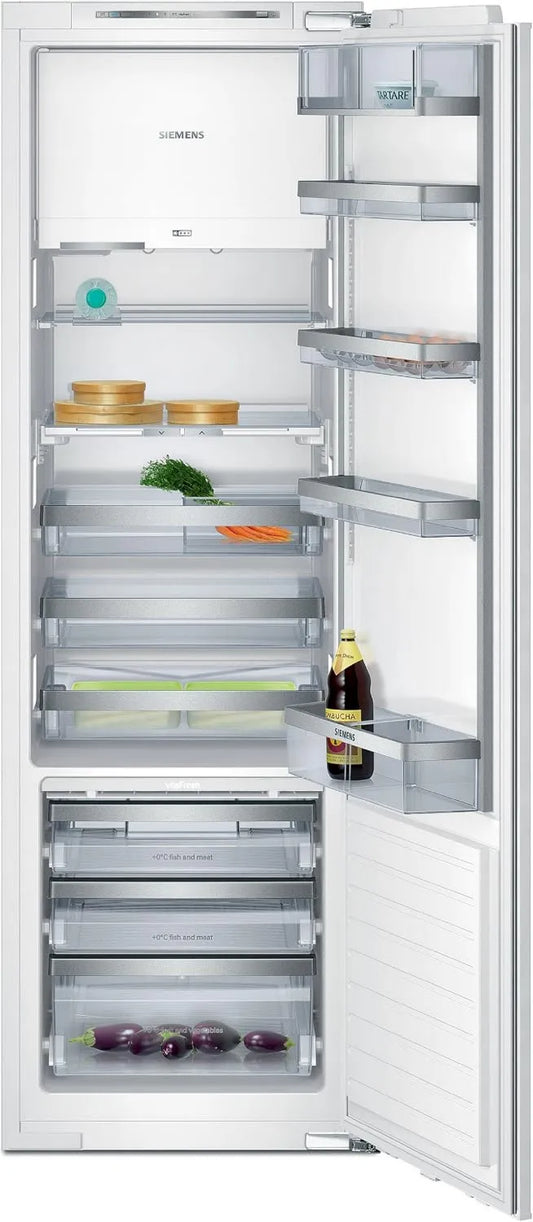 SIEMENS lodówka, iQ700 KI40FP60 Zamrażarka, 180 l, do zabudowy, przyłożenie, zamrażarka: 27 l, TouchControl elektroniczny, zawias płaski