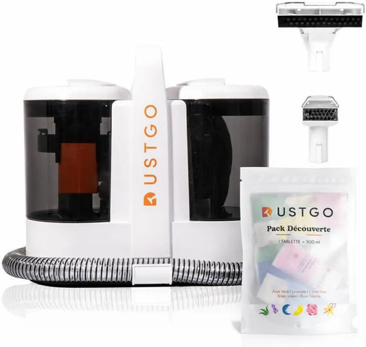 DUSTGO odkurzacz piorący, Czyszczarka, Silnik, Dywany, Przenośne, 600 W, duży zbiornik, wyjmowany, do dywanów i dywanów