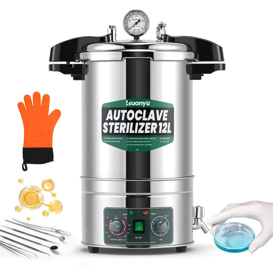 Huanyu, Sterylizator, elektryczne urządzenia do sterylizacji, 12 l, para, do laboratoriów Uniwersytety
