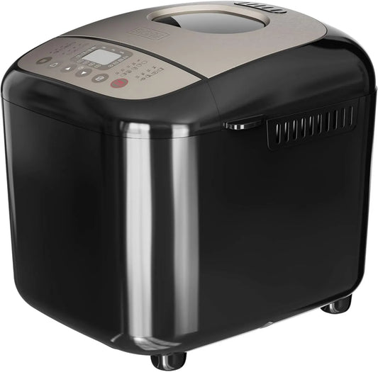 BLACK+DECKER, czarny+DECKER czarny+DECKER czarny+DECKER czarny+DECKER Czarny + Decker BXBM600E Chleb, 600 W, 17 programów, 500 / 750 g, maszyny do wyrobu chleba, wyjmowany, czarny, Programowalny 15 godzin
