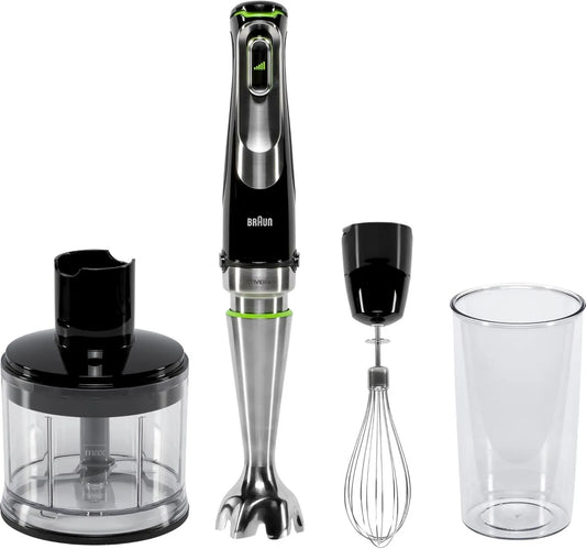 Braun blender ręczny, 9135XI Stal nierdzewna, MultiQuick 9 MQ 0, 6 l Mieszanina zanurzeniowa 1200 W Czarny